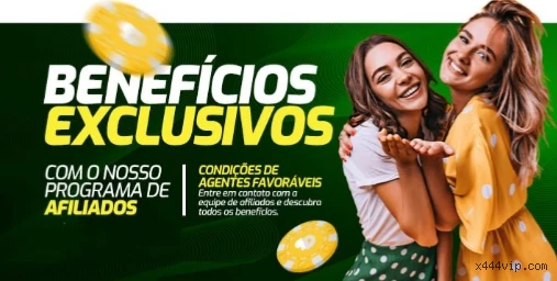 Imagem promocional da X444.vip mostrando a plataforma e suas vantagens